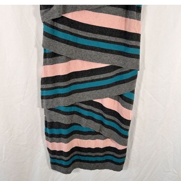 Bailey 44 Knee Length Dress Women's Small Multicolor Striped Sleeveless Layered - Picture 2 of 5